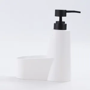 Liquid Soap Dispenser Press Bottle Hand Dish Sponge Holder For Kitchen Sink Tableware Stainless Steel