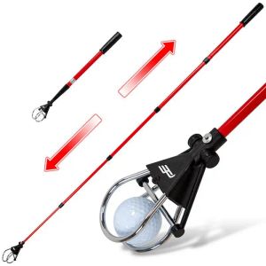 Aiuta il raccoglitore di palline da golf telescopico Strumenti estensibili per la raccolta delle palline da golf Raccoglitore di palline da golf regolabile Accessori per il golf