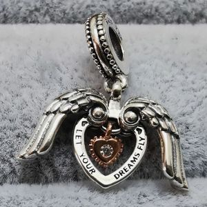 2021 Ali d'angelo Cuore Ciondola il fascino per lo stesso regalo di compleanno delle donne degli uomini misura i fascini Borda il braccialetto Collana i gioielli 789296C01 Gioiello di moda