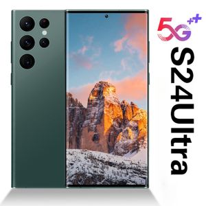 S24 Ultra Telefon 5G Rozpoznanie twarzy smartfona Odblokuj 6,8-calowe HD pełno ekranowy e-mail telefoniczny Wyświetlacz 20 mp kamera GPS 512GB 256 GB Pamięć telefonu Wiele języków