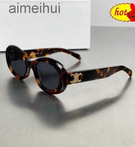 Солнцезащитные очки 2023, новые модные ретро солнцезащитные очки «кошачий глаз» для женщин CEs Триумфальная арка овальной французской формы