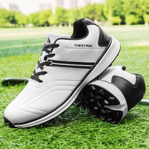 Boots Originals Leather Golf Shoes Men Sports Golf Shoes Trainers Comfortable Golf Tours Sneakers Man Golfing Shoes Lightweight Golfer