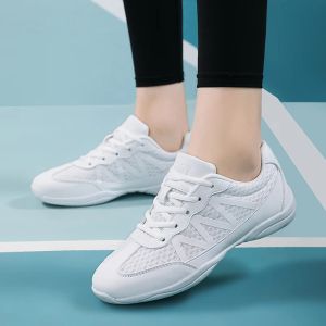 Scarpe ragazze bianche cheerleading scarpe leggere con competizione allegria giovanile sneaker bambini allenamento traspirante Dance fitness scarpe da donna