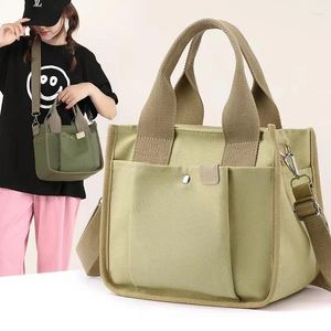 TOTES kadın crossbody çanta çok cepli Japon el çantası tuval omuz mesajı moda çalışması öğle yemeği çantaları alışveriş