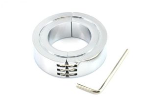 3 Storlek Välj rostfritt stål Hunger Metal Cock Ring CBT Ball Balles Weight Chrome Finish BDSM Bondage Sex Toys For Man Y1909567932