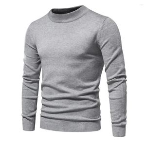 남자의 스웨터 가을과 겨울 두꺼운 스웨터 칼라 슬림 다용도 다색 니트웨어 남성 의류에서 따뜻합니다.