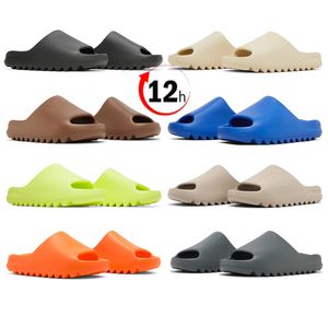 Hausschuhe YeezySlide Sandalen Slides Bone Onyx Männer Frauen Schuhe Pure Ochre Outdoor Trainer Turnschuhe 36-46 Kostenloser Versand