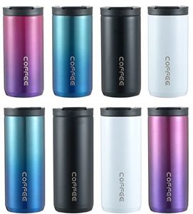 500ml Stainless Steel Coffee Thermos Bottle Thermal Mug Leakproof Car Vacuum Flasks Coffee Cup Travel Portable Insulated Bottles