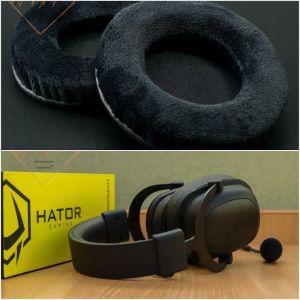 Tillbehör tjock sammet sammet öronkuddar kudde för hator hypergang spel headset perfekt kvalitet, inte billig version