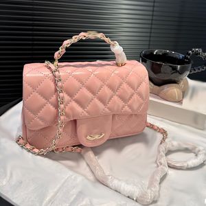 Tasarımcı Kadın Omuz Torbası Deri Elmas Altın Donanım Metal Tono Tutucu Lüks Çanta Matelasse Zincir Crossbody Çanta Makyaj Çantası Moda Çantalar Çanta 20cm