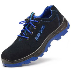 Botlar Erkekler Güvenlik Ayakkabıları Çelik Toe Antishing Wear Çatı Yumuşak Rahat Işık Yıkılamaz Koruyucu Botlar Sneaker