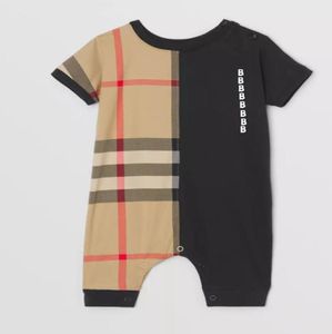 Дизайнерские комбинезоны для новорожденных девочек и мальчиков, хлопковые комбинезоны с короткими рукавами, детская одежда, брендовый комбинезон с буквенным принтом для младенцев, Chil1115538