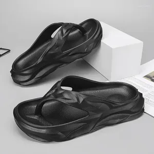 Pantofole di alta qualità 2024 infradito da uomo uomo diapositive outdoor indoor uomo morbido fondo spesso scarpe da casa spiaggia