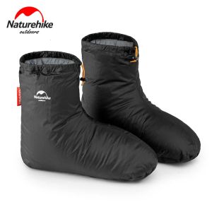 Clothings Naturehike Goose Down Socks Shoe Cover Warm Down Foot Cover Windproof And Waterproof And Drilling Proof Velvet Light And Warm