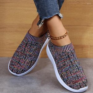 Casual Shoes 2024 Women Sneakers Fashion Socks Breattable Sneaker Summer Vulcanized Trainers Tenis Feminino Flats