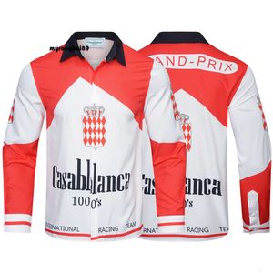 Camiseta casablanca colorida elemento de corrida design sentido camisa primavera e outono mangas compridas pi shuai rua solta