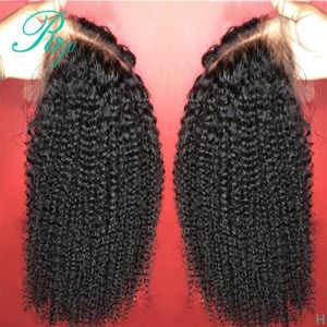 Parte média profunda laço frontal simuliaton perucas de cabelo humano para mulheres com preto afro kinky encaracolado sem cola perucas de cabelo sintético 5454972