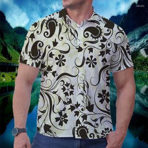 Männer Casual Hemden 2024 Mode Trend Gestreiftes Hemd Hawaii 3D Gedruckt Und frauen Kurzarm Revers Harajuku S