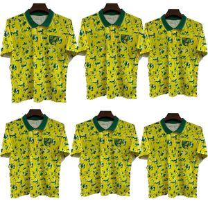 Футбольные майки Retro Championship Norwich PUKKI 1992 1994 City HUGILL RASHICA MCLEAN DOWELL BUENDIA TZOLIS SARGENT, зеленая мужская футбольная рубашка