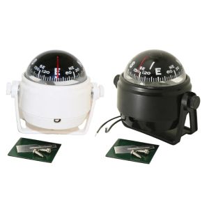 Compass Boat Compass med elektronisk LED -ljusvattentät nautisk kompass Sea Pivoting Marine för marin navigationspositionering