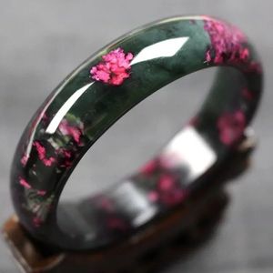 Natural Color Hand-Carved Jade Armband Fashion Women Jewelry Charm Round Jadeite Bangle Presenttillbehör 240311