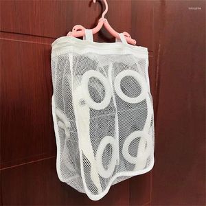 Tvättpåsar Hållbara högkvalitativa polyester tvättskor mesh net Airbag Pouch Machine Cleaner Case Shoe Hanging