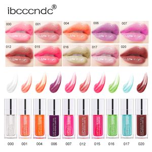 IBCCCNDC LIPS 글로우 오일 색조 맑은 립글로스 액체 립스틱 크리스탈 젤리 섹시 통통한 글로우 틴트 모이스처 라이저 영양가 6ML 글로시기 메이크업 립글로스