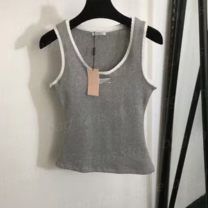 Marca magliette designer di alta qualità di marca camicia da donna Miv Fashion Y2K Sleeveless Miui Tops estate Outdoor Cool Shirt Sports 5317