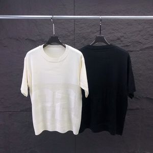 Nya mäns korta ärm tröja våren och hösten high-end modedesigner märke mäns bekväma pullover tröja 100% bomullsmän tröja