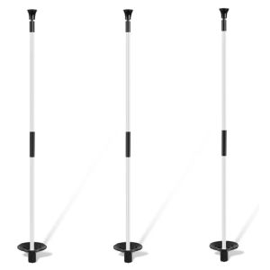 Aids Set of 3 Golf Putting Green Flagstick Flag Stick for Yard Portable Fiberglass 2Section Golf Pole Pin Flagpole Mini Golf Set