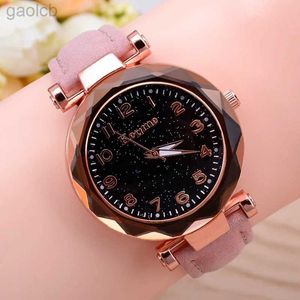 Wristwatches Casual Romantic Starry Sky Women Watches Fashion Bracelet Bangle Ladies Wrist Watch Simple Leather Female Clock Relogio Feminino 24319