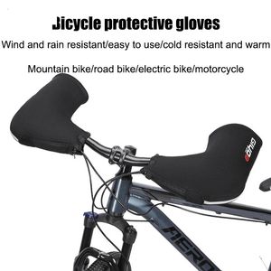 Giyo Winter Road Bike Gloves WindProof暖かいサイクリングハンドガードコールドハンドルグローブハンドルバーウォーマー機器240306