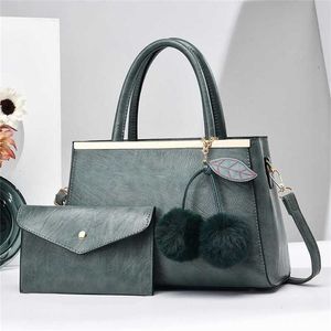 Шикарные сумки на ремне, женская сумка, элитная сумка, большая вместительная модная модная универсальная коллекция из двух предметов в западном стиле 240311