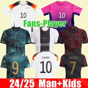 Chegada Novo 2024 25 Home Away Alemanha Camisas de Futebol Hummels Kroos Gnabry Werner Draxler Reus 24 25 Muller Gotze Camisa de Futebol Homens / Mulheres / Kit Infantil Fãs Versão Jogador