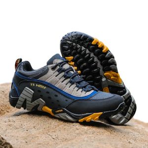 HBP Non-Brand High Quality Good Price Genuine Leather Men Sport Shoes Non-slip Rubber Sole Hiking Shoe For