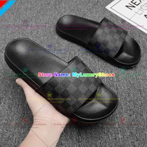 Luxury Brand Men Slides Shoes Slippers Summer Sandals Beach Slide Designer Flat G Grid Pattern Print Avatar Flip Flops Sneakers Size 39-46 633