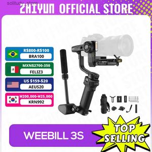 Stabilisatoren Zhiyun offizieller Weebill 3S 3-Achsen-Kamerastabilisator Universalgelenk Handheld Bluetooth-Kontrollfülllicht für spiegellose Spiegelreflexkameras Q240319