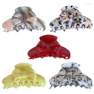 Grampos de cabelo Dropship Bowknot Garra Clip Headwear Grande para grosso e fino