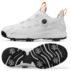 Shoes Waterproof Golf Shoes Men Spikes Golf Sneakers for Men Size 46 47 Golfers Sneakers Outdoor Anti Slip Walking Shoes Male