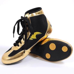 Schuhe professionelle Boxschuhe Männer Frauen Leder atmungsaktivem oberen Gewichtheben Sneakers Sanda Fitnessstudio Trainingschuhe