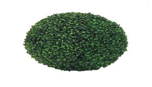 Dekorativa blommor 1pc stor grön konstgjord växtboll topiary träd boxwood bröllop fest hem utomhus dekor växter plast gras9811472