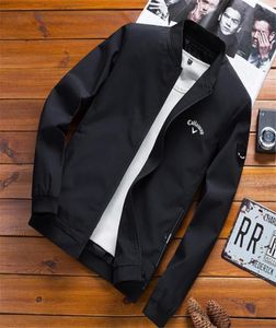 Mens Golf Jackets Golf Wear Men Casual Sport Stand Collar Long Sleeve Zipper Coats Bomber Men039s Jacket Male Golf Men039S C9687706