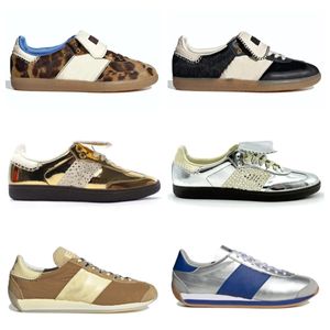 Projektant Leopard Print Originals Country Og Wales Bonner Vintage Trener Low Sneakers Non-Slip Oute Podeszwa Modna klasyczna klasyczna mężczyźni kobiety swobodne buty