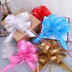 Party Decoration Snow Yarn Large Pull Bows Colorful Garland Gift Wrapping Birthday Christmas Presents Ribbon Wedding Flower