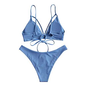 Costume da bagno a colori personalizzato Stampa con etichetta privata Bikini Costumi da bagno per ragazze Costumi da bagno sexy per sublimazione in due pezzi