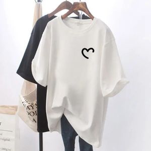 men Women Casual T-shirt Printed Solid Short Sleeve Cotton plus size M-5XL summer