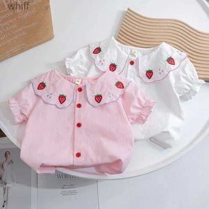 T-shirty Baby Girls Bluzki Dzieciowe Strberry Druku