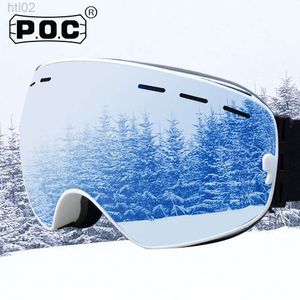 Tasarımcı POCS Beour P. O. C Çift Katman Anti Sis Kayak Goksları Spor Açık Sakı Goggles