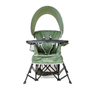 Baby Delight Go with Me Venture Portable Chair Indoor and Outdoor Sun Canopy 3 Child Growth Stages | Moss Bud Green