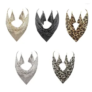 Szaliki 3PC/Set Woman Masquerade Scali z zestawem kolczyków dla kobiet